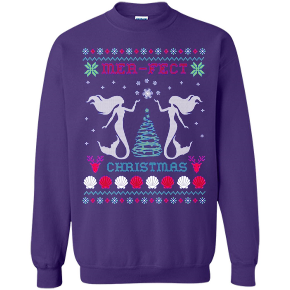 Mermaid Mer-Fect Ugly Christmas Sweater - Sweatshirt