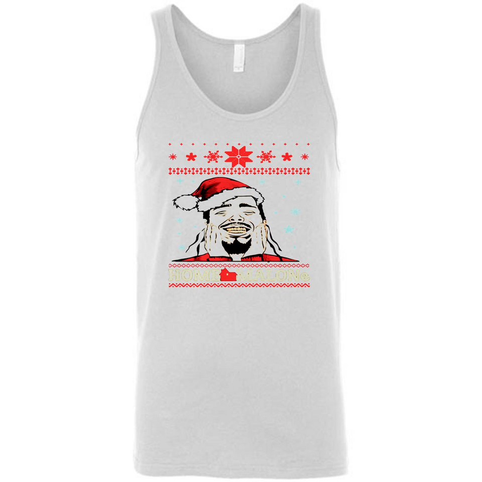 Home Malone Christmas Sweater PINGPONG - Canvas Unisex Tank