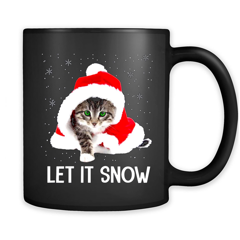 Let It Snow Cat Christmas sweater PINGPONG