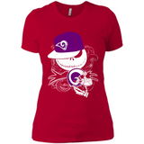 Jack Skellington The Nightmare Before Christmas-Rams Football - Ladies' Boyfriend T-Shirt