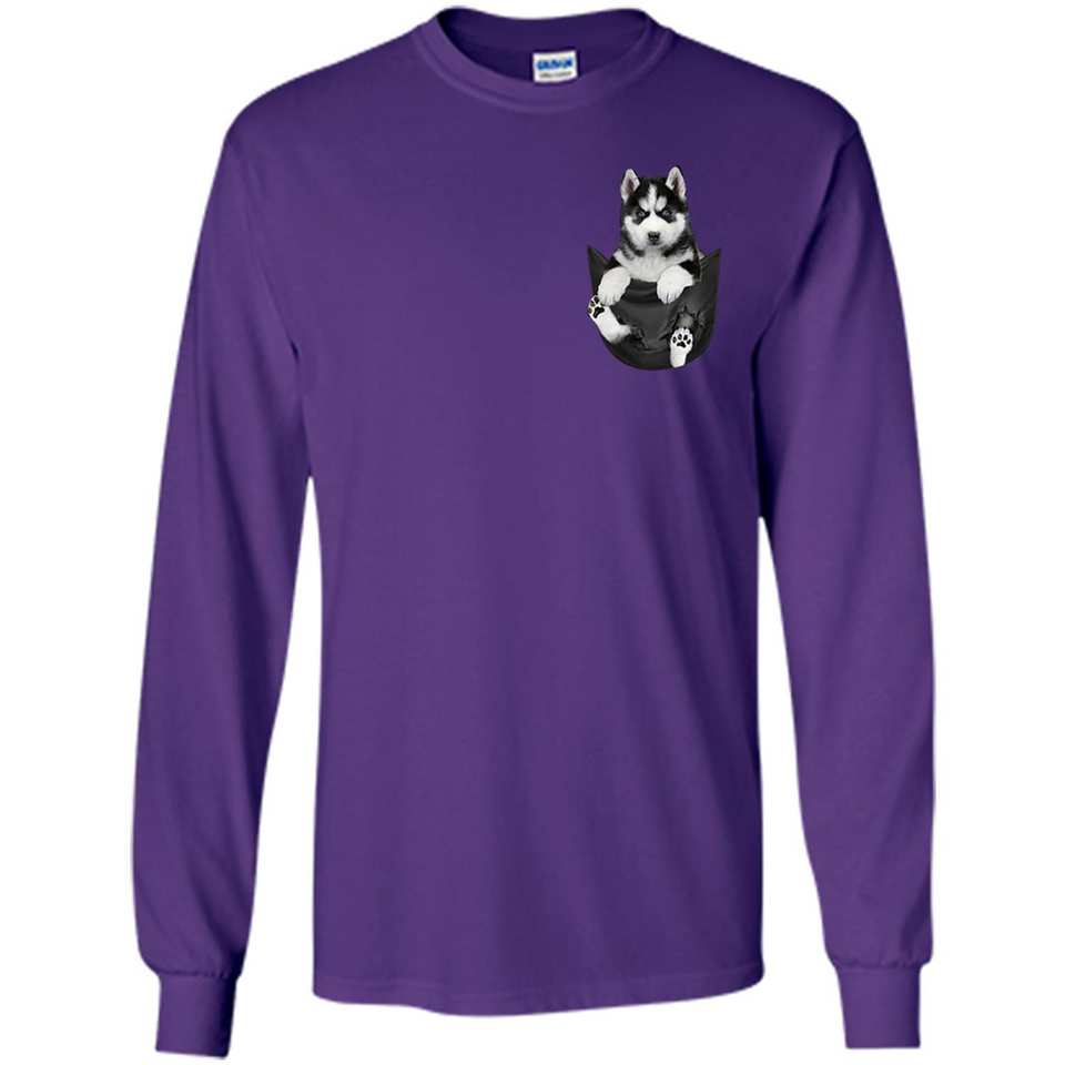 Husky Pocket - Long Sleeve T-Shirt