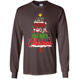 We Wish You A Merry Christmas Funny Pine Gift Sleeve - Long Sleeve T-Shirt