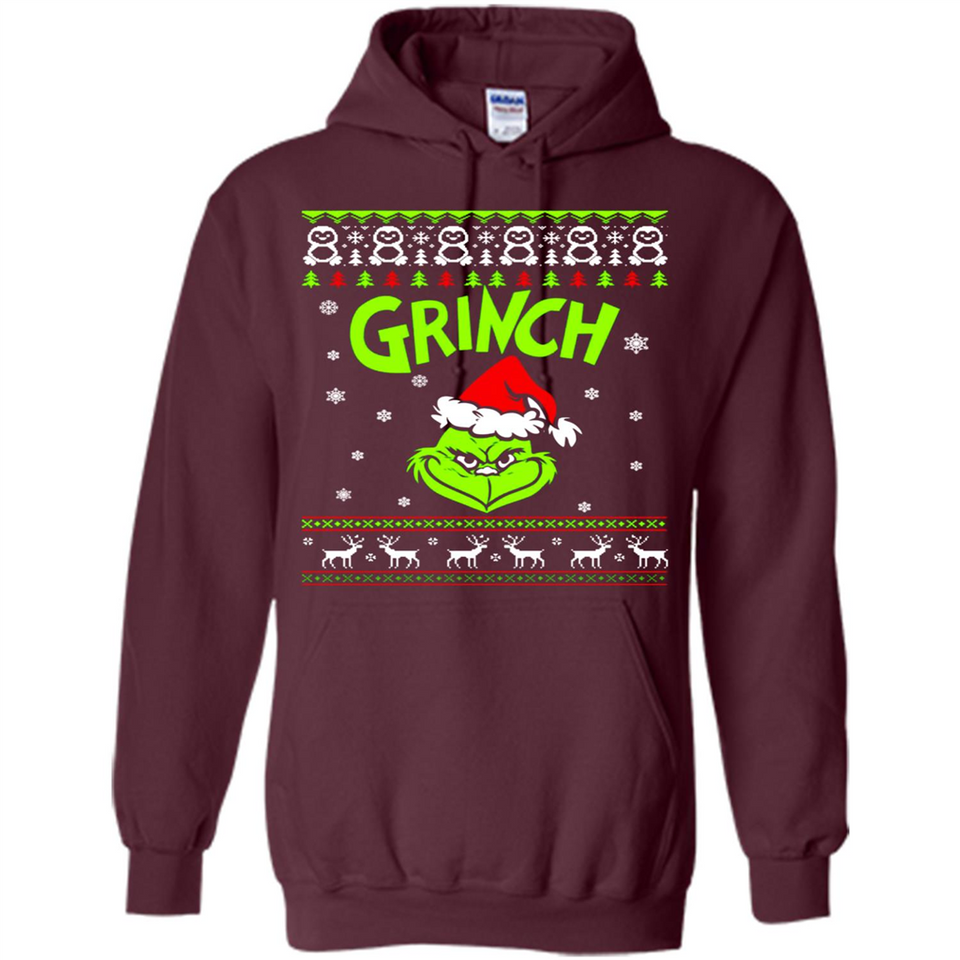 The Grinch Face Christmas - Hoodie