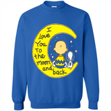 I LOVE YOU TO THE MOON AND BLACK CHARLIE BROWN AND SNOOPY