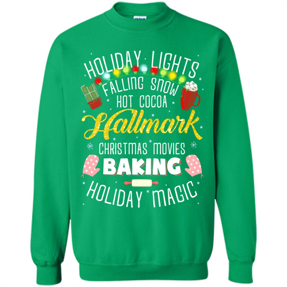 Holiday Lights Falling Snow Hot Cocoa Hallmark Christmas movie