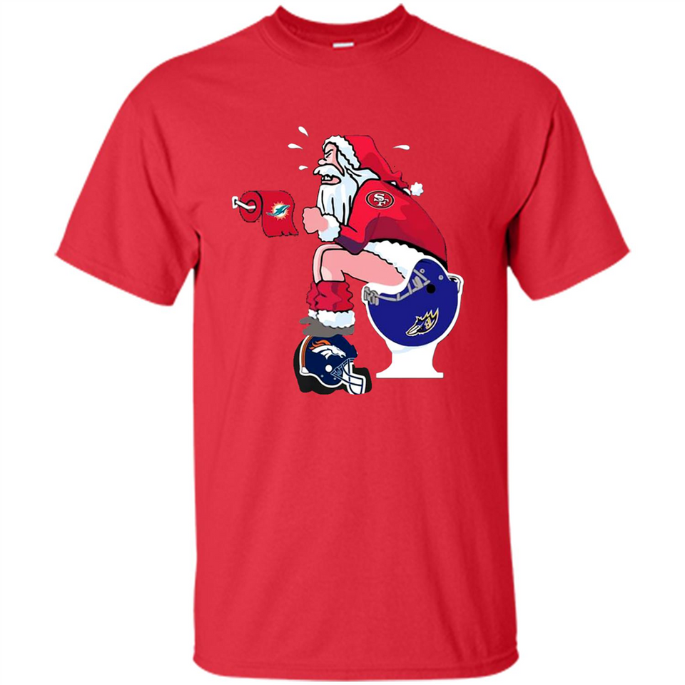 San Francisco 49ers Santa Claus Toilet