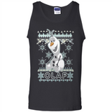 Olaf frozen ugly christmas sweater - Tank Top
