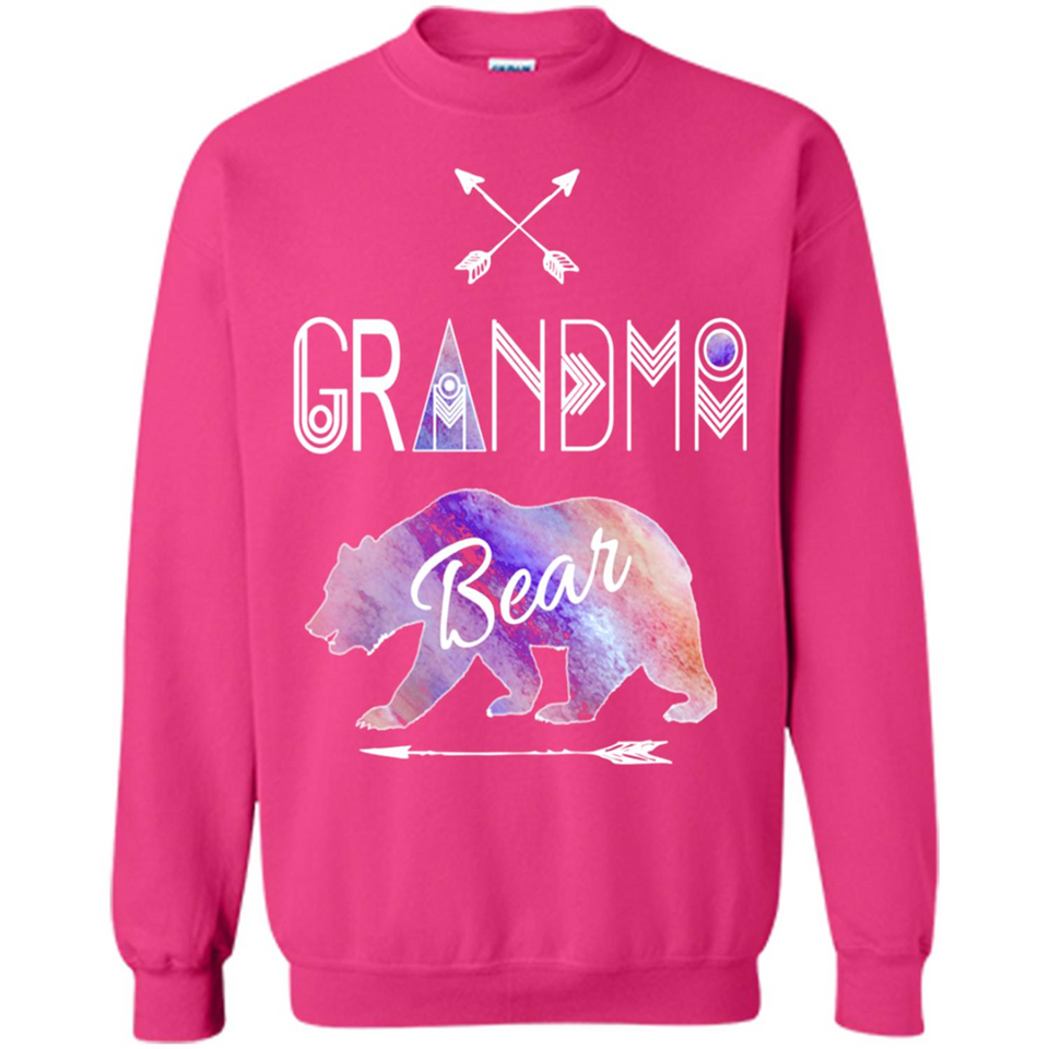Grandma Bear Shirt Tribal Family Vacation & Camping Tee - Sweatshirt