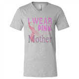 Breast cancer awareness mother - Canvas Unisex V-Neck