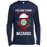 I Just Want To Drink Hot Chocolate & Watch Washington Wizards Ugly Christmas Sweater PINGPONG