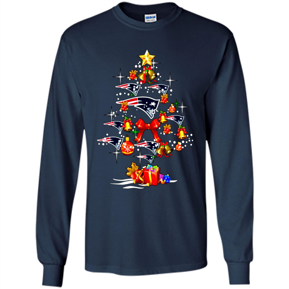 New England Patriots Christmas Tree sweater PINGPONG