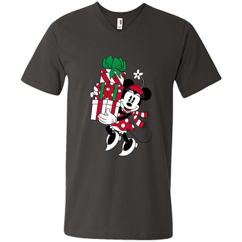 Disney Minnie Mouse Christmas Gift Sweatshirt - Men's V-Neck
