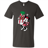 Disney Minnie Mouse Christmas Gift Sweatshirt - Men's V-Neck