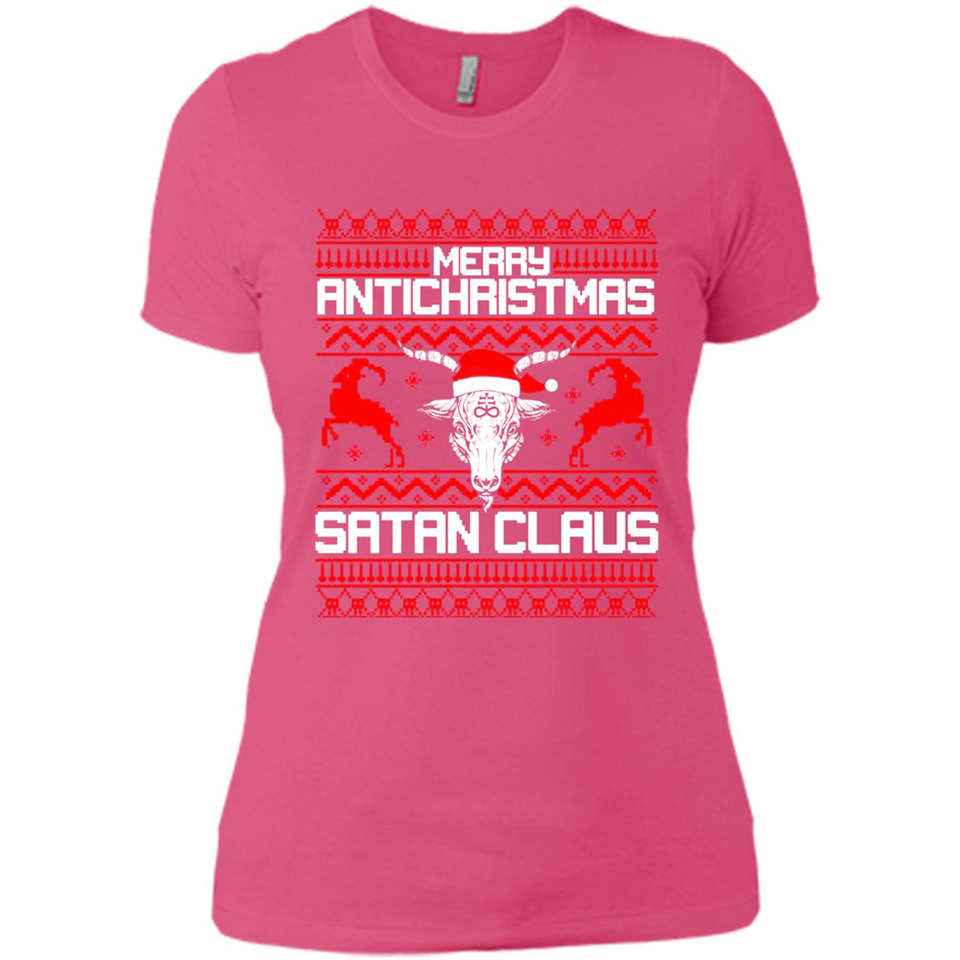 Merry Antichristmas Satan Claus - Ladies' Boyfriend T-Shirt