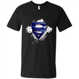 Detroit Tigers And Superman Fans - Men's V-Neck