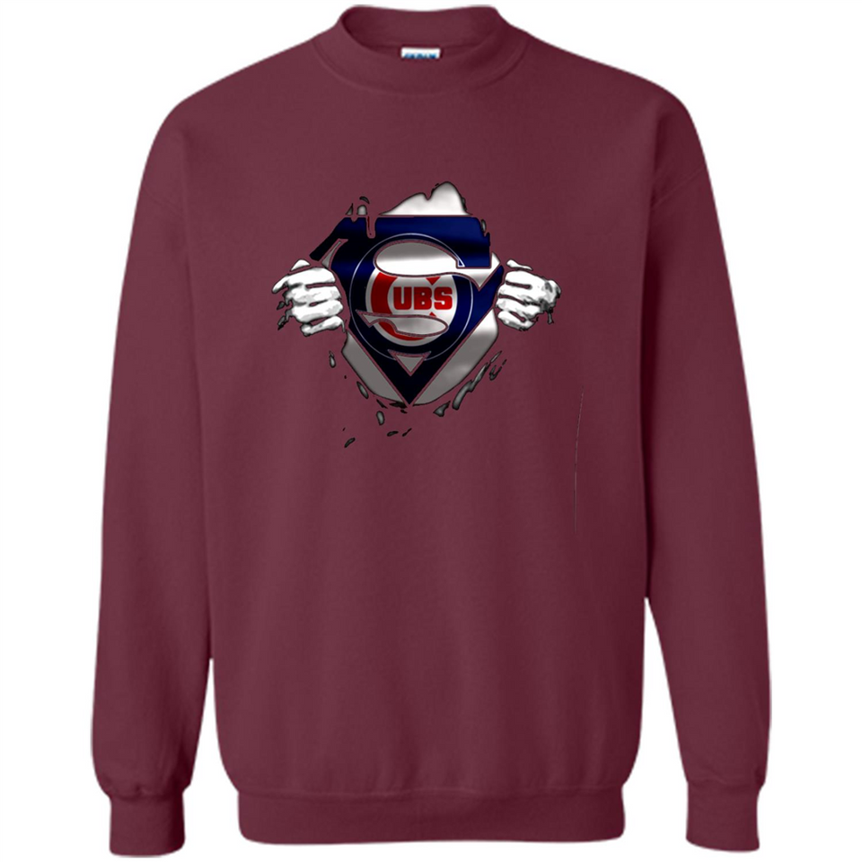 Chicago Cubs And Superman Fans - Sweatshirt