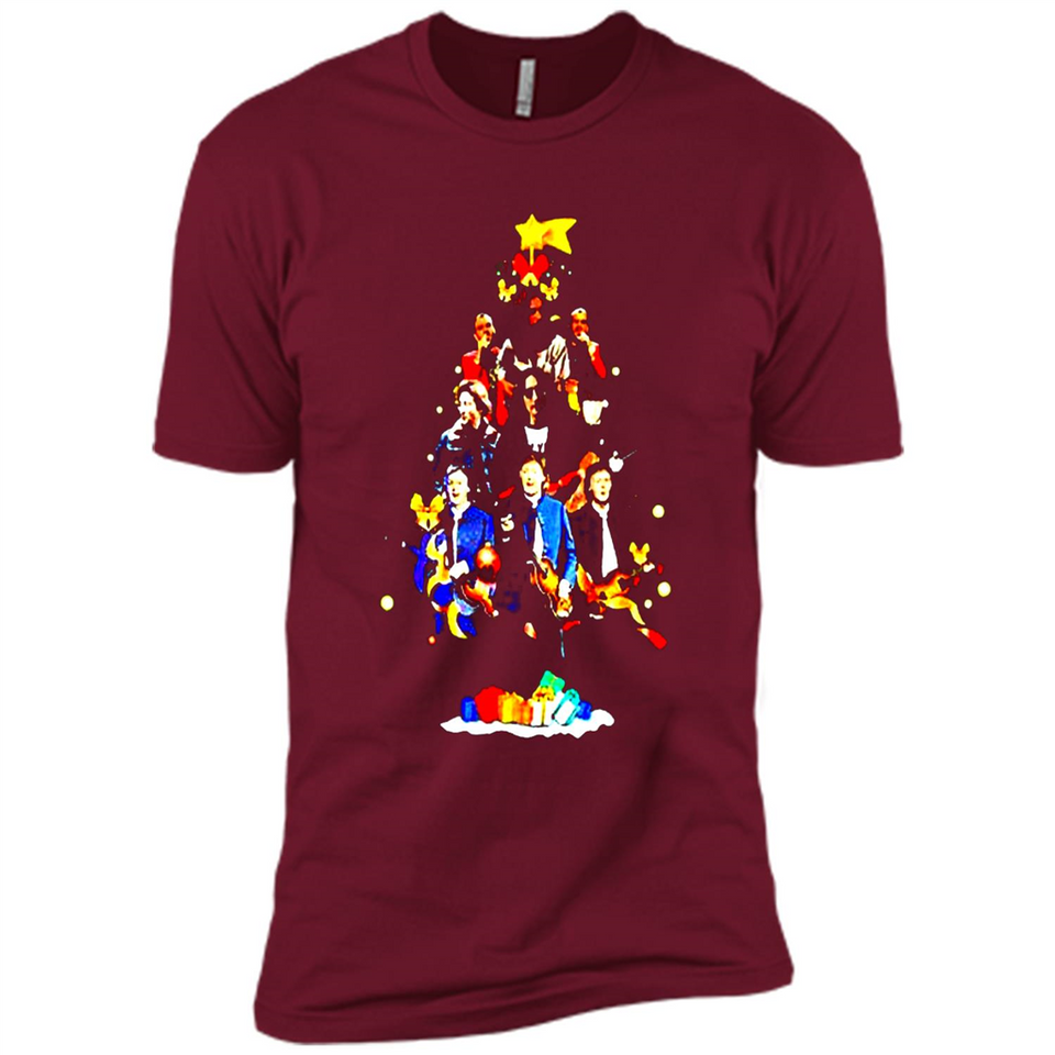 JOHN LENNON CHRISTMAS TREE - Premium Short Sleeve T-Shirt