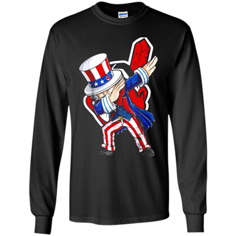 MLB CLEVELAND INDIANS UNCLE SAM DABBING INDEPENDENCE DAY
