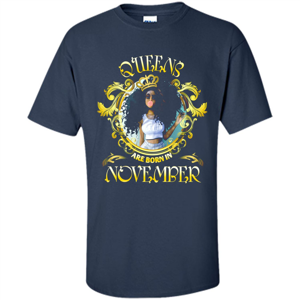 Queens Are Born In November Gold Girl