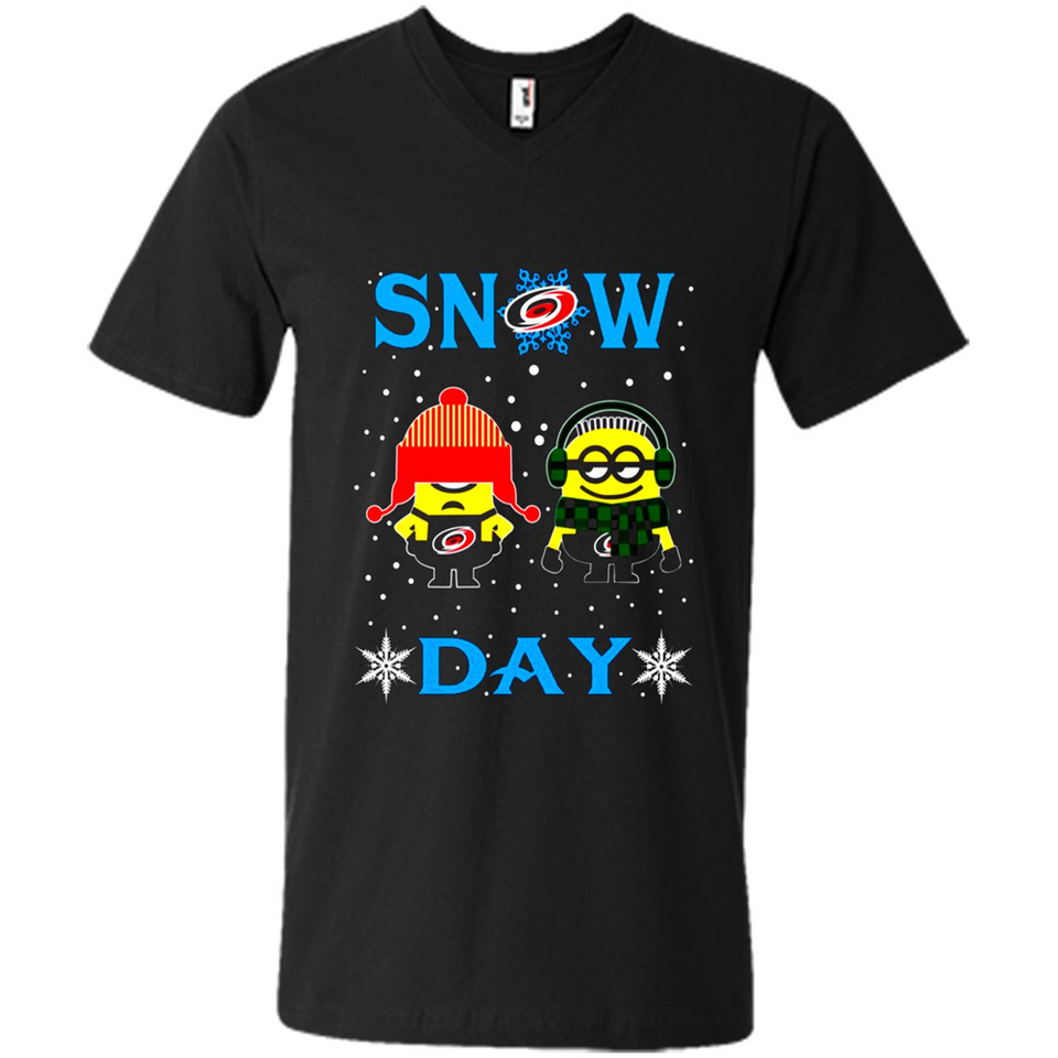 Snow Day Shirt For Carolina Hurricanes Vs Minion Fans pingpong