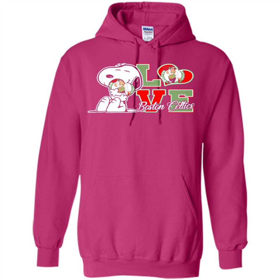 Snoopy loves NBA Boston Celtics - Hoodie