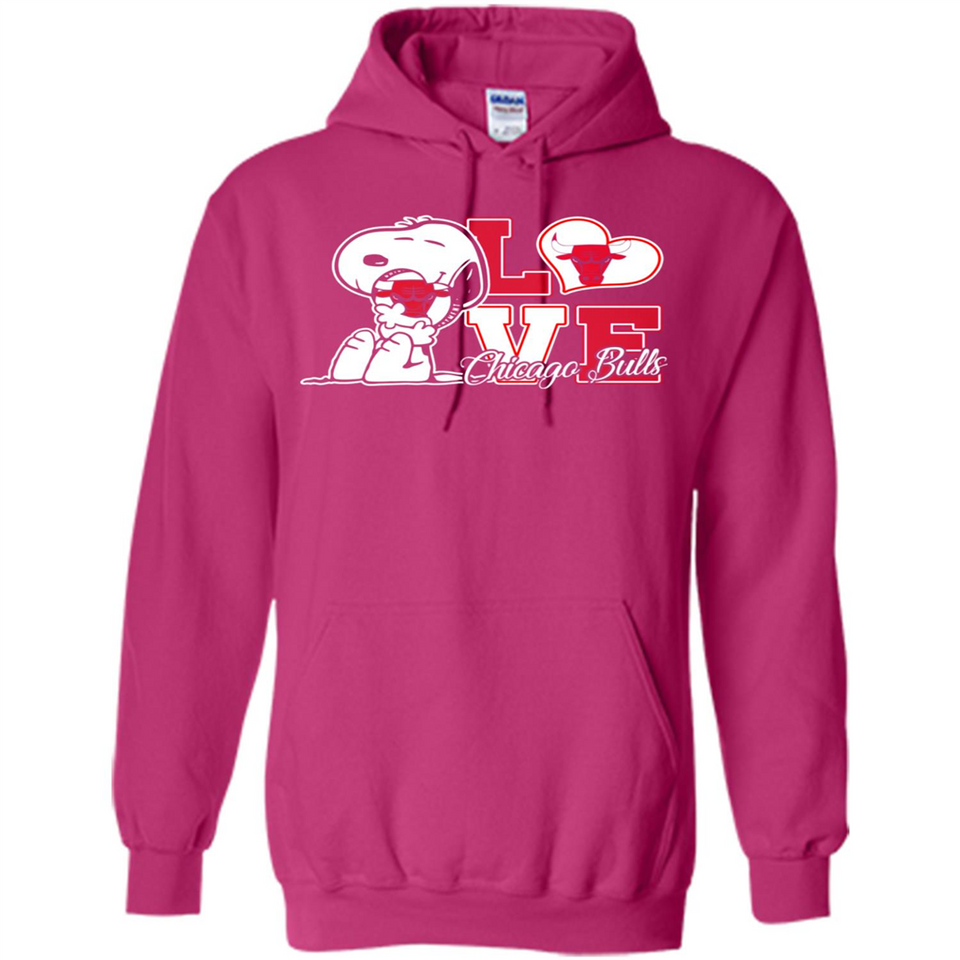 Snoopy loves NBA Chicago Bulls - Hoodie