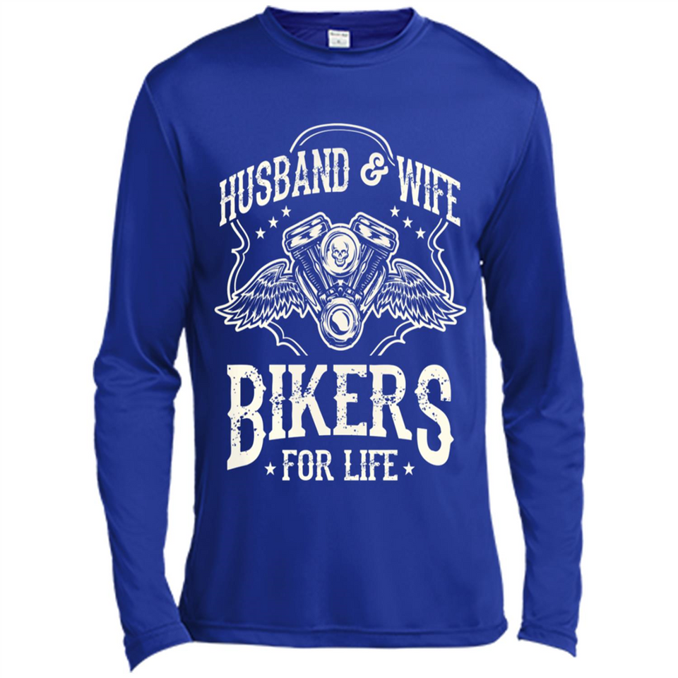 Husband & Wife Biker For Life Couple