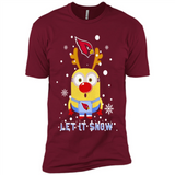 Minion Arizona Cardinals Ugly Christmas Sweater Let it Snow - Premium Short Sleeve T-Shirt