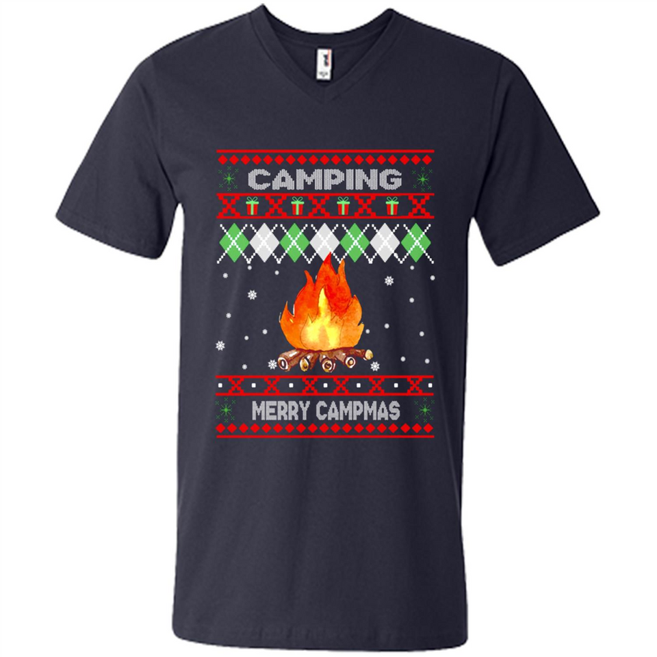 Merry Campmas Ugly Christmas - Men's V-Neck