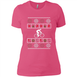 Christmas Ugly Sweater Best Cycling Ugly Christmas Sweater - Ladies' Boyfriend T-Shirt
