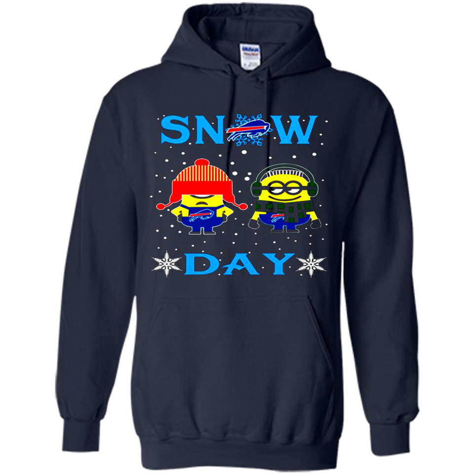 Snow Day Shirt For Buffalo Bills Vs Minion Fans pingpong