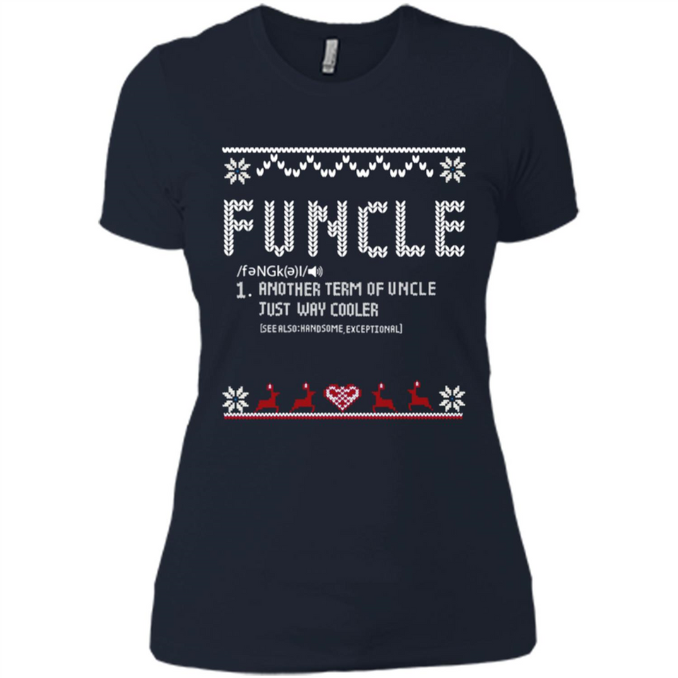 Mens Christmas Funcle Definition - Ladies' Boyfriend T-Shirt