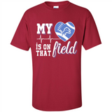 Detroit Lions Football My Heart is on that Field - Shirt