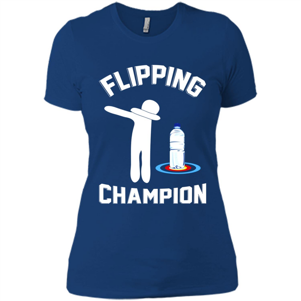 Water Bottle Flipping Tshirt Dabbing Flipping Champion - Ladies' Boyfriend T-Shirt