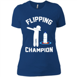 Water Bottle Flipping Tshirt Dabbing Flipping Champion - Ladies' Boyfriend T-Shirt