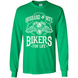 Husband & Wife Biker For Life Couple
