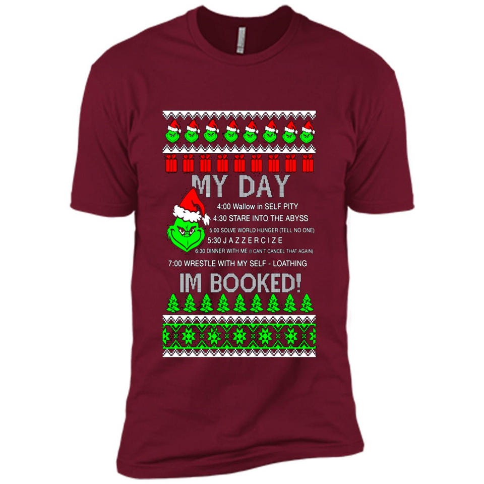 Mr Grinch my day I’m booked Christmas sweater PINGPONG