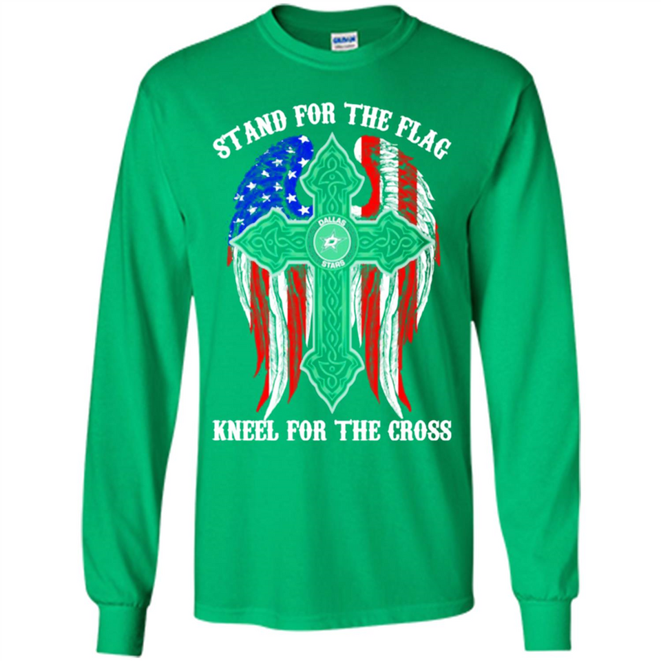 Dallas Stars - stand for the flag kneel for the cross