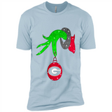 GRINCH HAND HOLDING GEORGIA BULLDOGS GLITTER CHRISTMAS PINGPONG