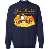 Snoopy Thanksgiving Give Thanks With A Grateful Heart - Sweatshirt
