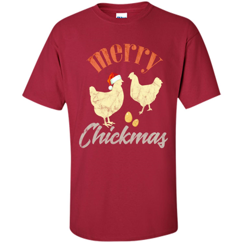 Christmas Chicken Vintage Shirt Funny Santa Hen Farmer Lover - Shirt