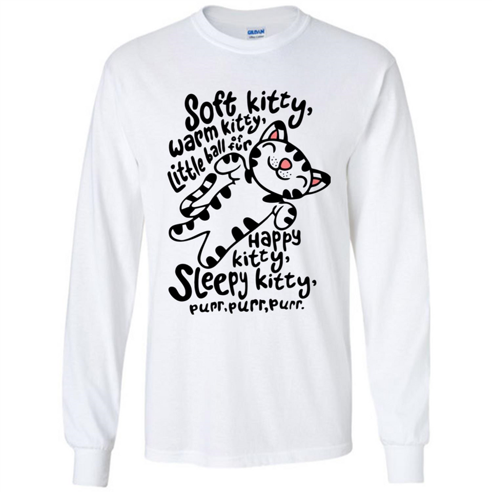 Soft kitty warm kitty little ball of fur - Long Sleeve T-Shirt