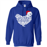Chicken Christmas T Shirt Merry Chickmas Santa Claus Gifts - Hoodie