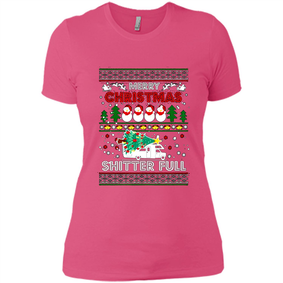 Merry Christmas Shitter Full Christmas Tree Snowman PING PONG