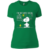 Snoopy I'm Not Anti-Social I Am Selectively Social
