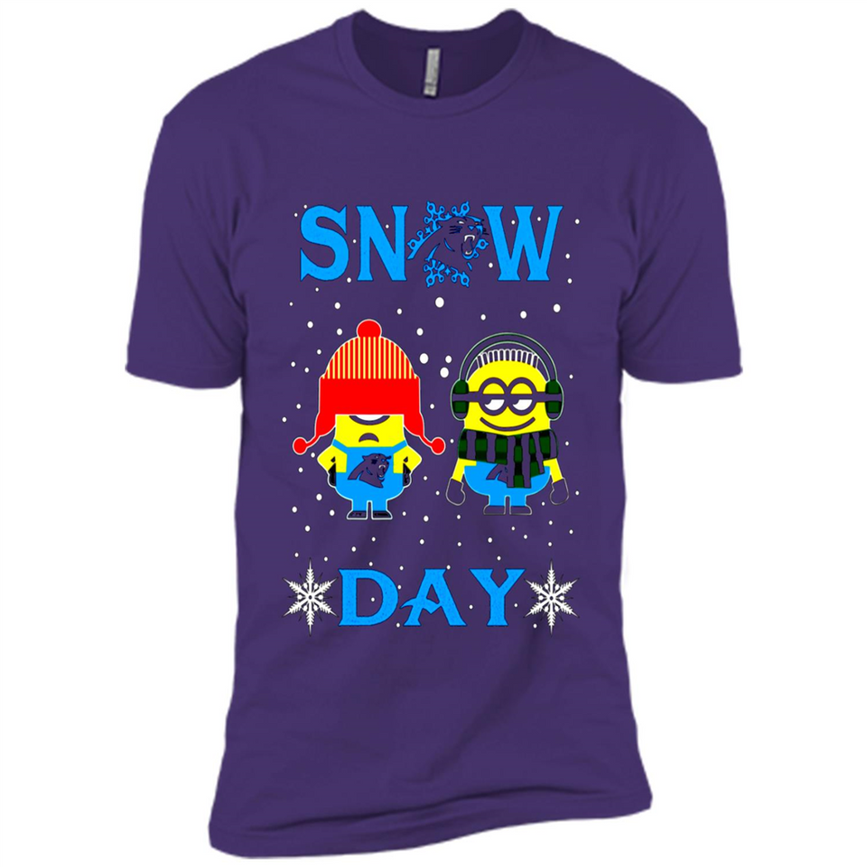 Snow Day Shirt For Carolina Panthers Vs Minion Fans pingpong