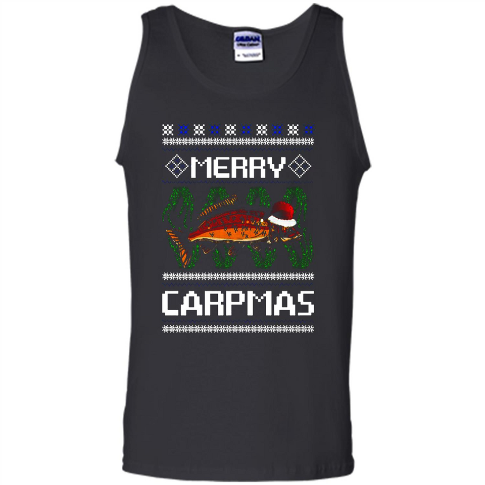 Santa Claus Carpmas Merry Carpmas Christmas Sweater PINGPONG - Tank Top