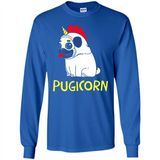Pugicorn Pug Unicorn Funny Shirt PINGPONG - Long Sleeve T-Shirt