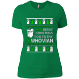 Merry Christmas You Filthy Whovian ugly sweater PINGPONG