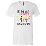 It's The Most Wonderful Time Of The Year - Canvas Unisex V-Neck